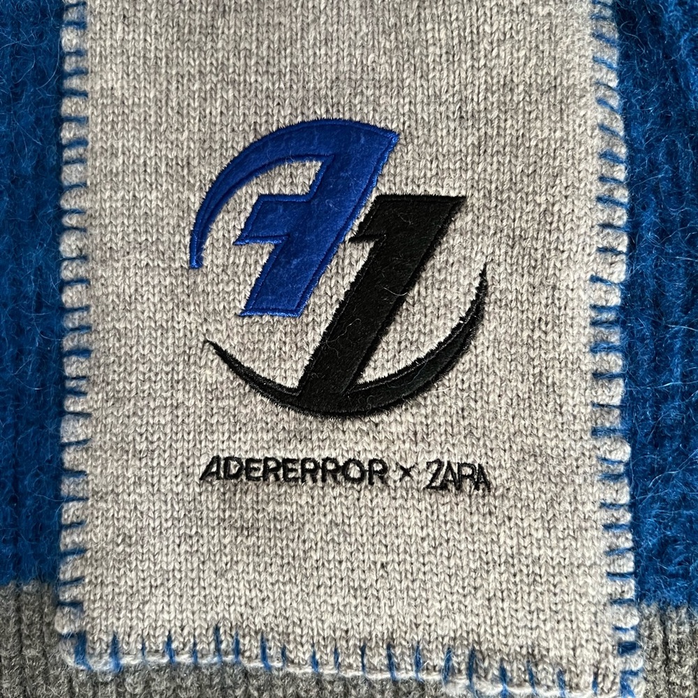 Ader Error Zara Oversized Patchwork Knit Sweater … - image 4